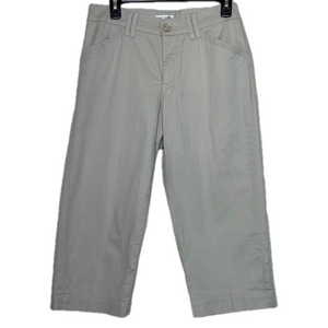 LEE Just Below The Waist Tan Crop Pants Size 6